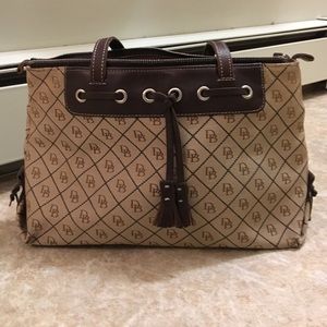 Authentic Dooney & Bourke Signature Tassel Tote