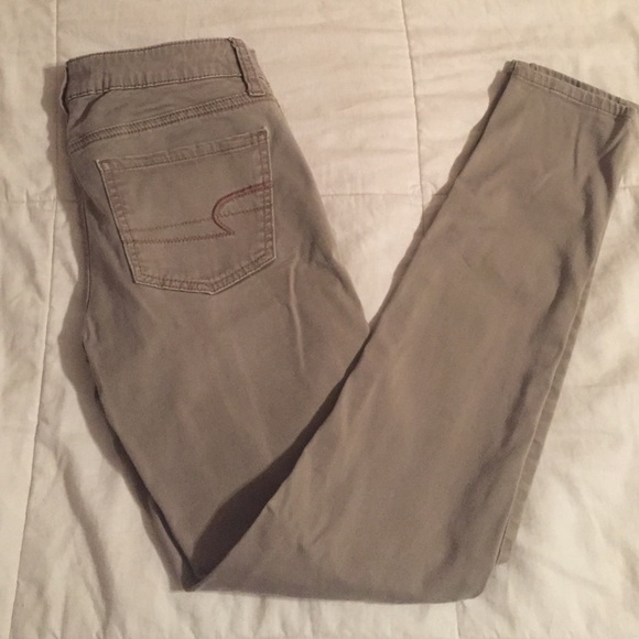 Khaki American Eagle pants. Size 4.