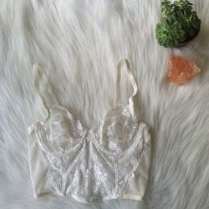 Ralph Lauren white lace bralette
