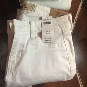 Hollister white skinny jeans