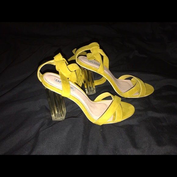 Mustard heels (from Fashion Nova) - Picture 1 of 3