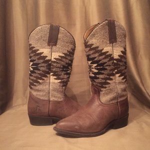 Blanket Frye Cowboy Boots