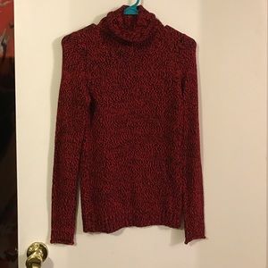 Red and Black Turtleneck