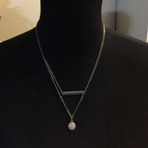 Two strand necklace.