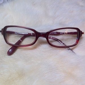Maroon Glasses Frame by O&X NEW YORK