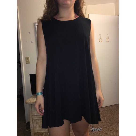 black t shirt dress