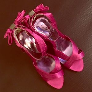 Darling Hot Pink LUICHINY Open-Toed Heels