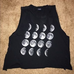 🌚"Phases of the Moon"🌝Brandy Melville Crop Top