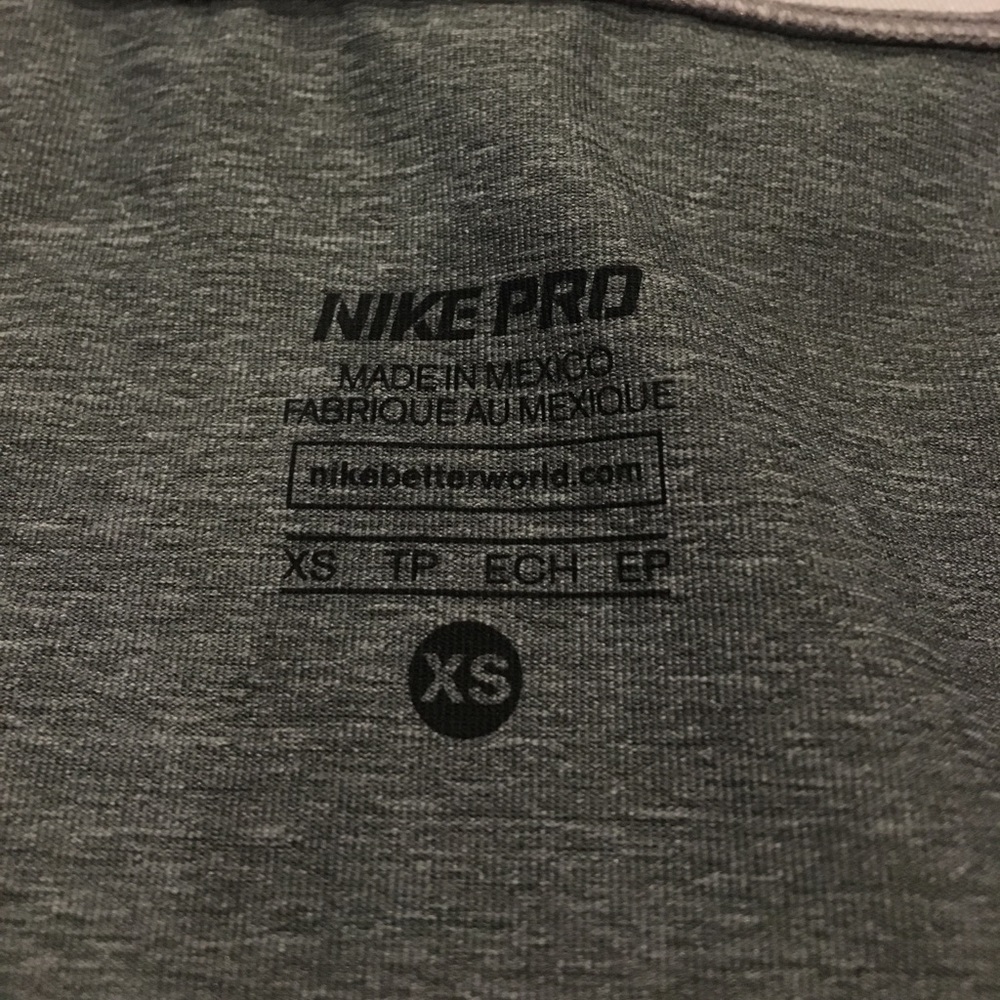 Gray Nike Pro Dri-Fit T-Shirt - Picture 4 of 4