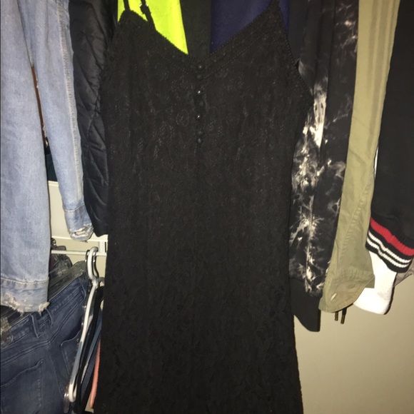 Black strap dress