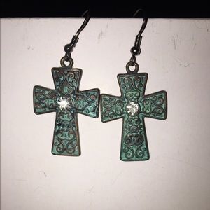 Cross earrings