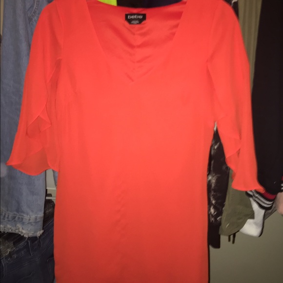 Bebe orange dress