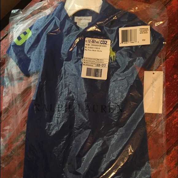 NWT Ralph Lauren boys shortalls sz6mths