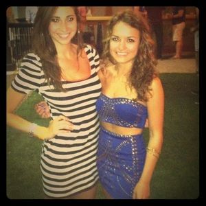 Blue BodyCon Two-Piece Dress