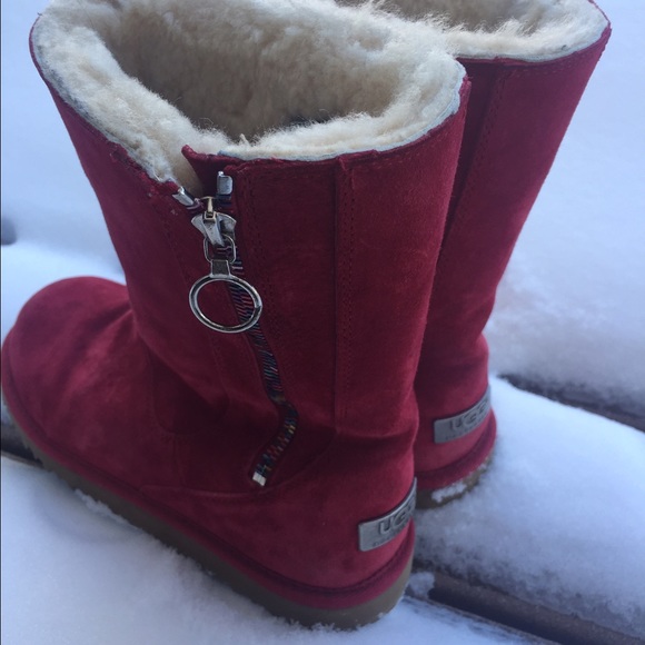 Red Kids UGGS size 5