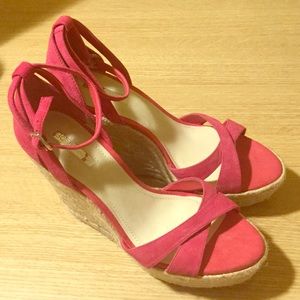 Hot Pink 5 inch BCBG espadrilles
