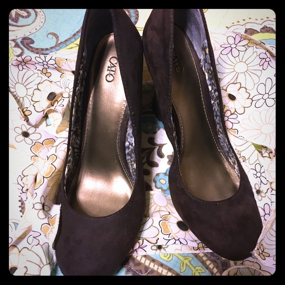 Cato Brand Dark Brown wedge Heels