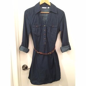 New York & Company Denim Shirt Dress