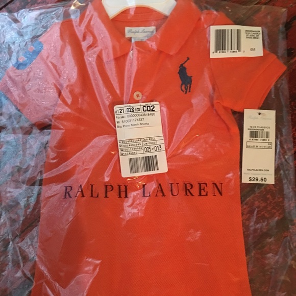 NWT Ralph Lauren boys shortalls sz6mths