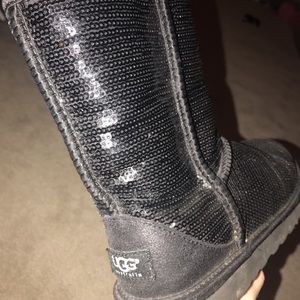 Black Sequin Uggs
