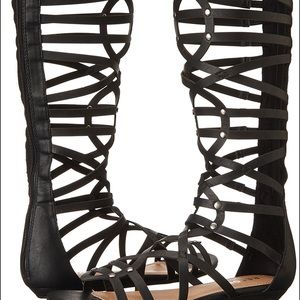 Black Gladiator Sandal
