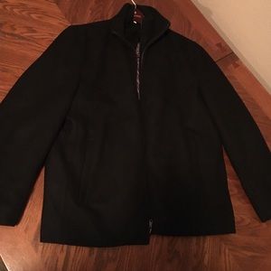 Black Calvin Klein winter coat