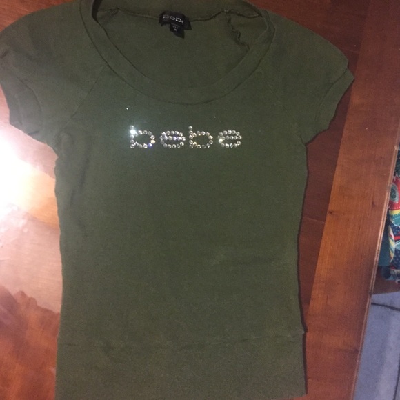 Olive green Bebe shirt