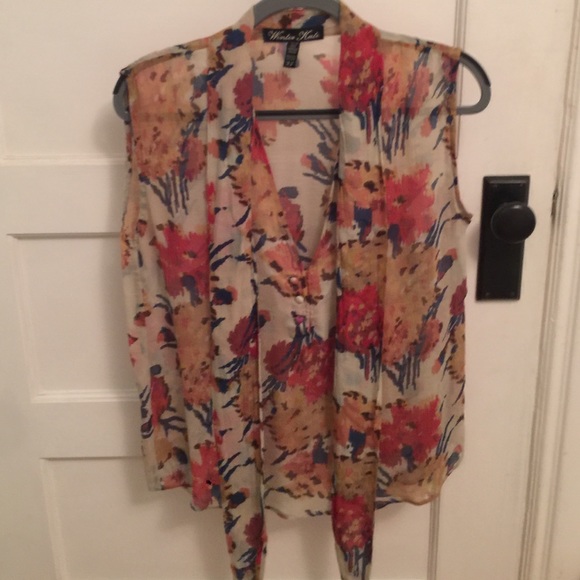 Winter Kate sheer crepe blouse