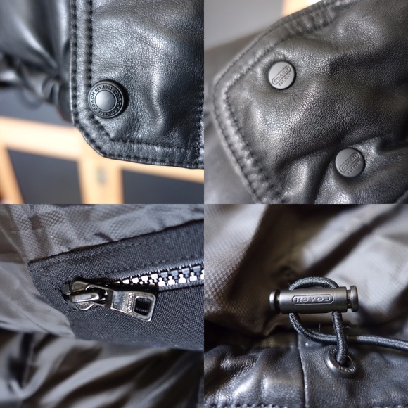 🚫SOLD🚫 Coach Clarkson Leather Down Jacket - Picture 5 of 8