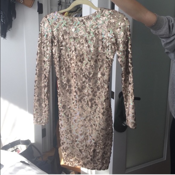 Dress the Population Gold sequin dress - Picture 1 of 4