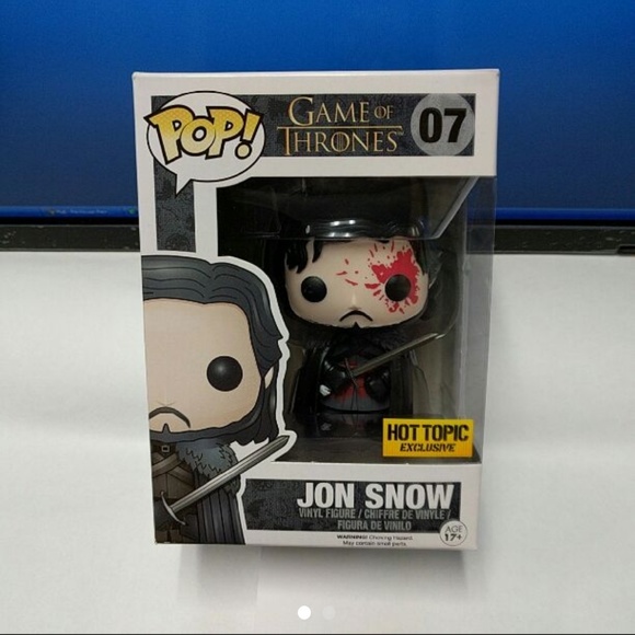 thumbnail image 2 of Funko POP! Bloody Jon Snow Hot Topic Exclusive #07 - Game Of Thrones Collectible 2 of 13