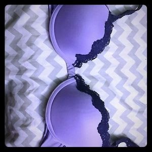 Purple bra W/lace