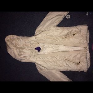 Charlotte Russe Cream Bubble Coat