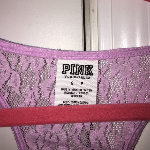 Laceback Tank Top- VS Pink - Picture 2 of 3