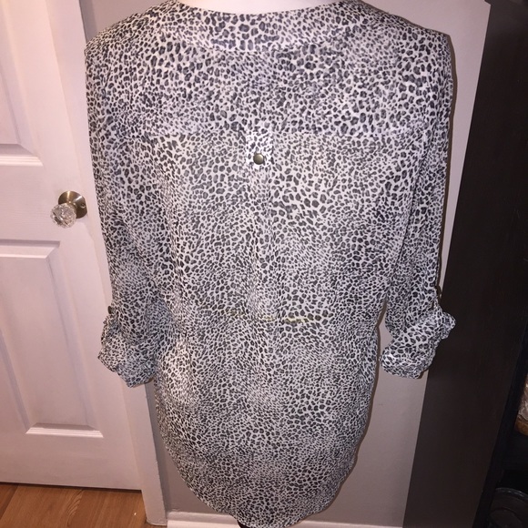 Leopard Print Sheer Top - image 3