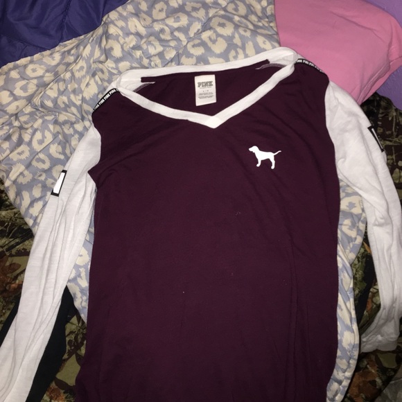 VS Pink Long Sleeved Top