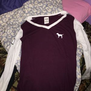 VS Pink Long Sleeved Top