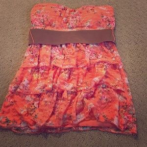 Lace and flower patterned top