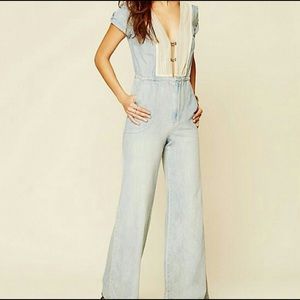 FreePeople 'On The Road' Chambray Jumpsuit