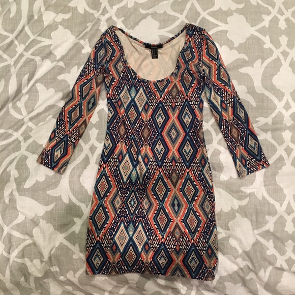 Diamond print dress
