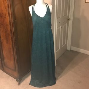 Athleta "Nanda" Emerald Green Maxi Dress