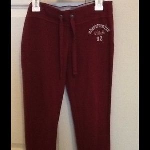 Burgundy sweatpants