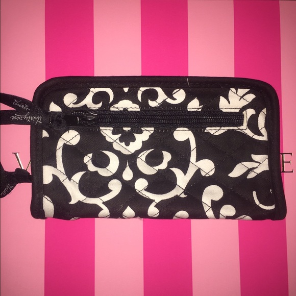 Black and white clutch