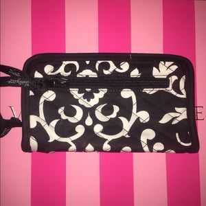 Black and white clutch