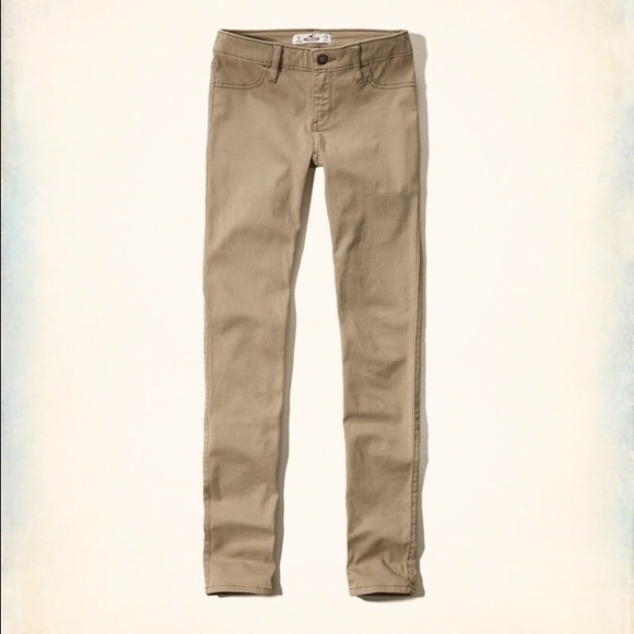 Hollister Tan Skinny Jeans