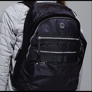 Lulu🍋 blk - "pack to reality" backpack (lg tote)