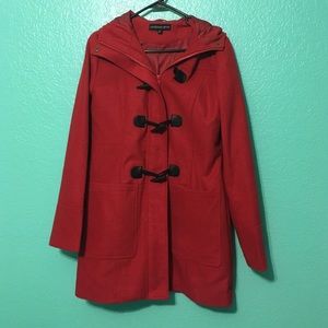 Red winter coat