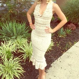 Exclusive crochet dress.