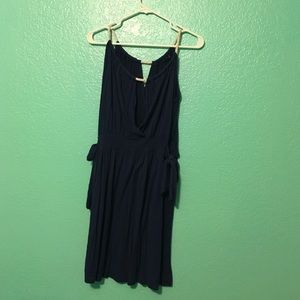 Navy blue nautical dress