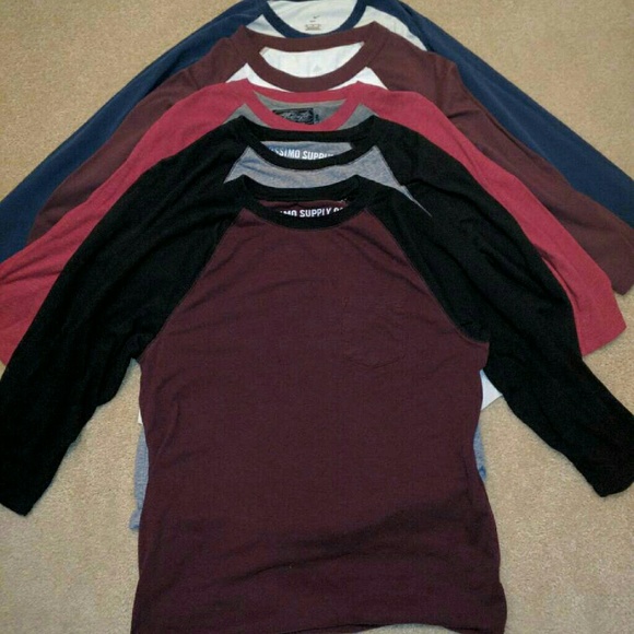 5 Men's size Medium Baseball Shirts